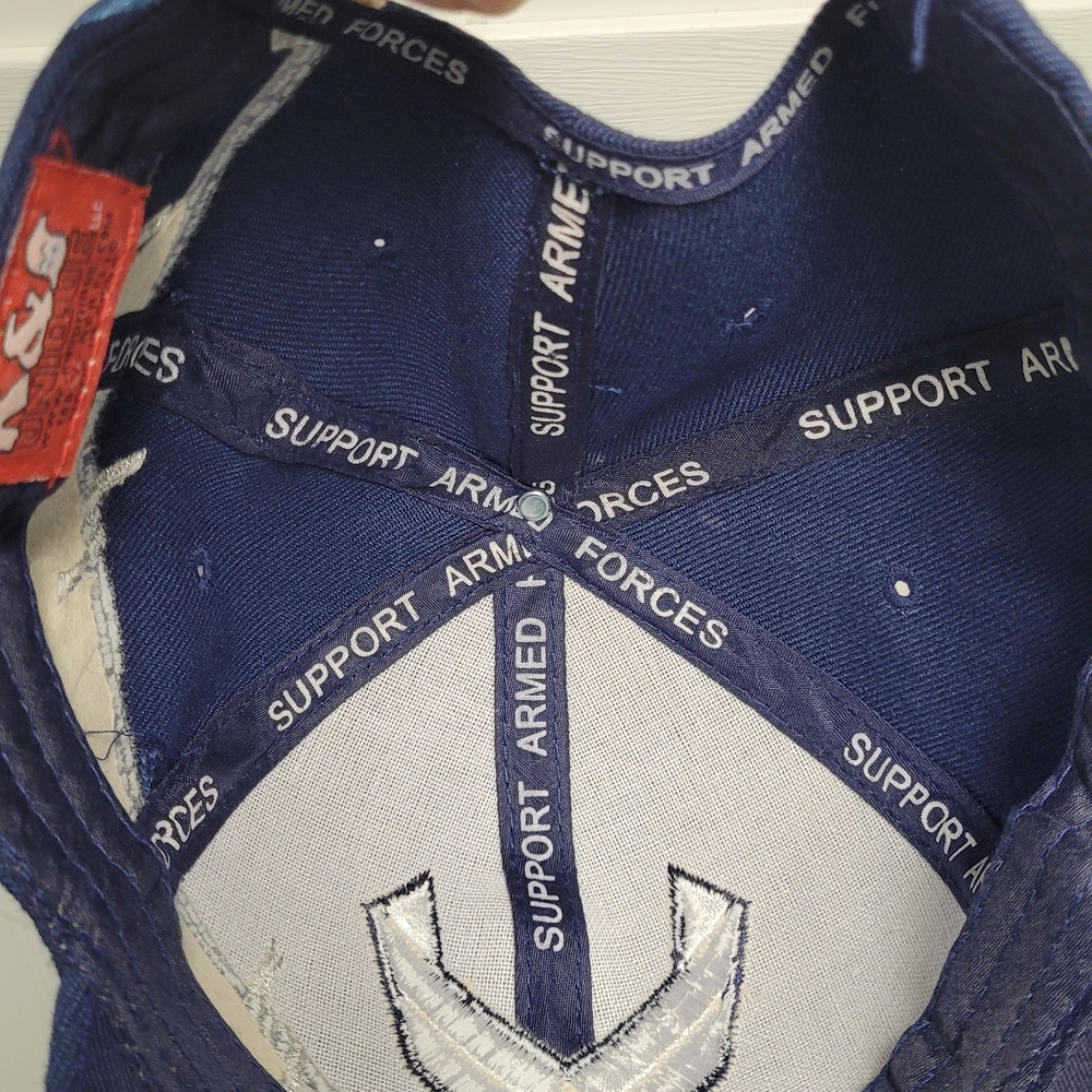 K&S Air Force Unique Blue Cap with Embroidered Logo Brand New Never Worn - Picture 4 of 5